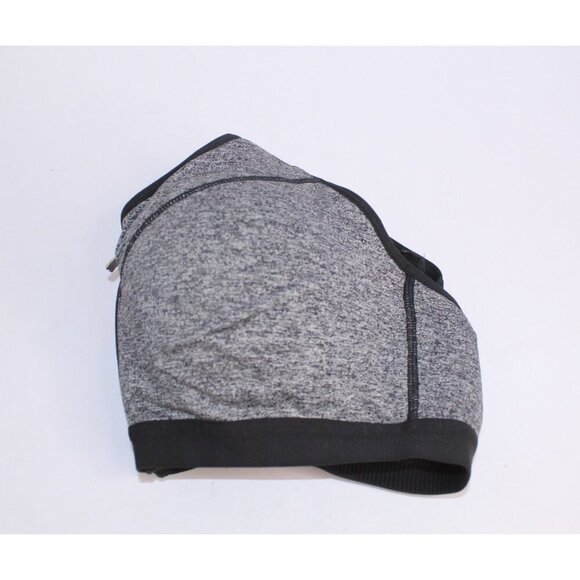 VSX Victoria's Secret Sport Bra 38C Black Heather Zipper Front Padded Underwire - Picture 13 of 13